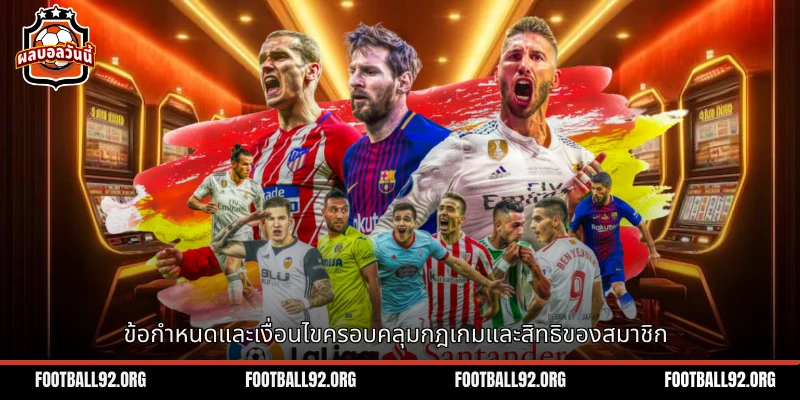 ข้อกำหนดและเงื่อนไข ครอบคลุมกฎเกม และการปกป้องสิทธิสมาชิก